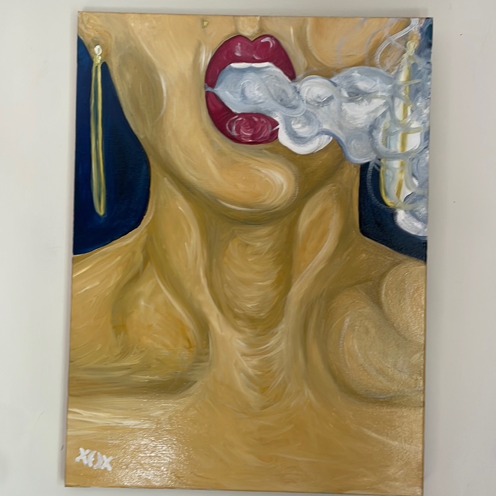 Oil on canvas Original artwork done by myself,unframed,2018,glossXOXArtworks LLC